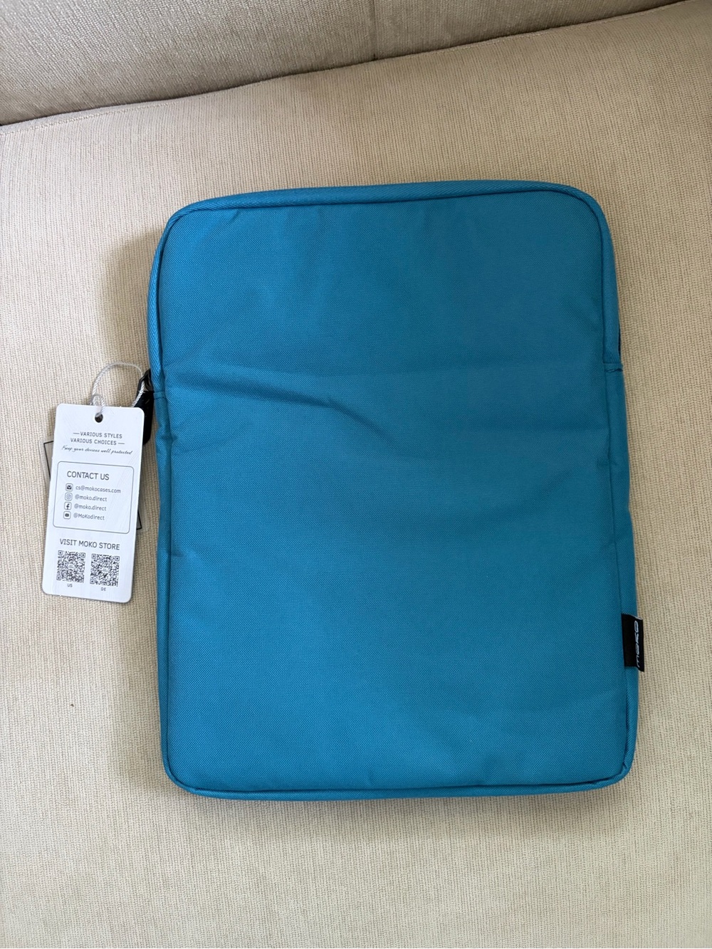 MOKO  Teal Tablet Sleeve - Padded Protective Case